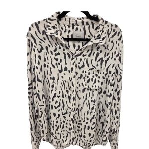 Rails Monochrome Animal Print Top